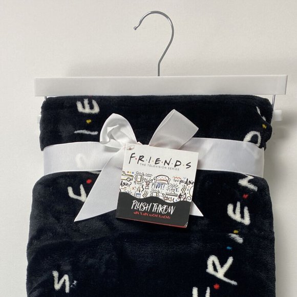 FRIENDS TV Show black Plush Throw Blanket GIFT 50x70 - Picture 1 of 6